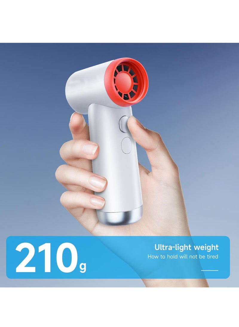 Mini Jet Fan Electric Air Blower Gun & Small Hand Fan with Turbo Blades , Super Power AirDuster, 130,000 RPM Wind Speed 52m/s New Portable Turbo Violent