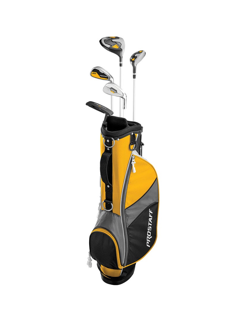 Golf Pro Staff Junior Game Improvement Medium Club Set for Children from 8-11 Years, Body Size 127-142 cm, Right-Handers, Graphite, Including Carrybag, Yellow