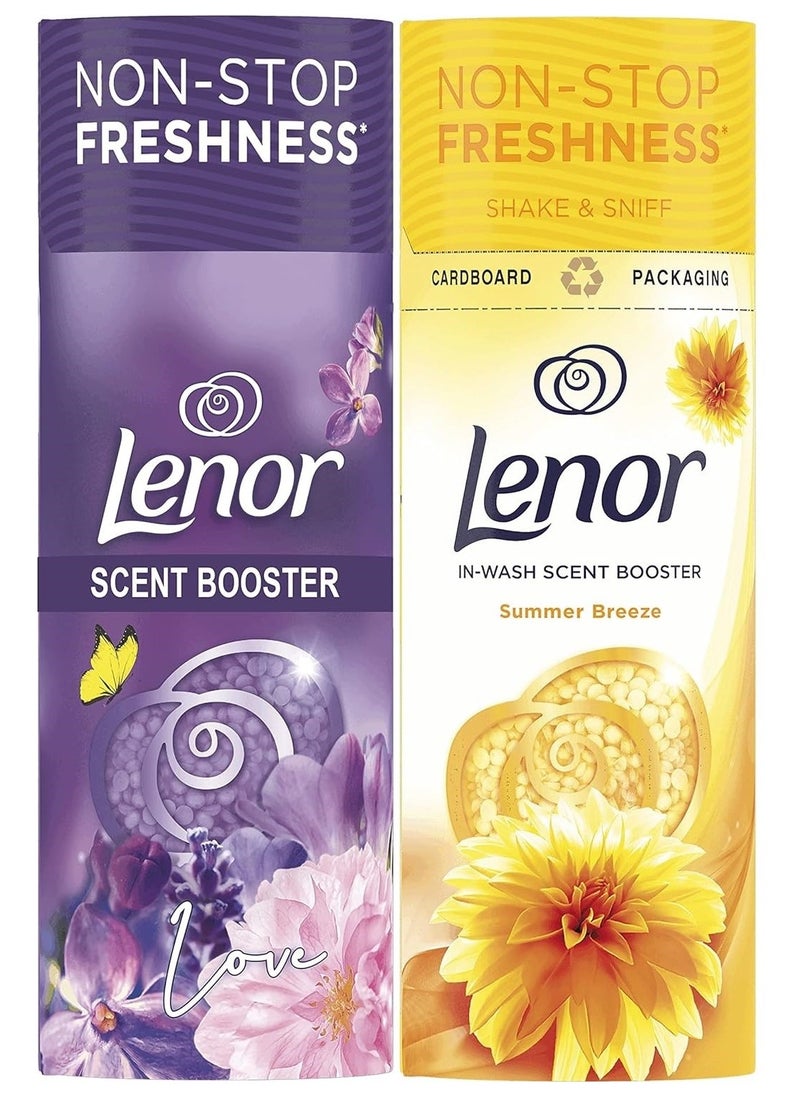 Lenor In-Wash Fabric Scent Booster Beads - Spring Awakening And Gold Orchid 176g Pack of 2