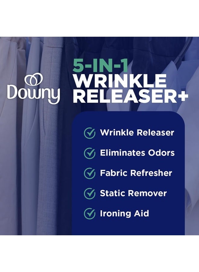 Wrinkle Releaser Spray All In One Wrinkle Release Spray Travel Size, Odor Eliminator, Static Remover Fabric Refresher & Ironing Aid for Clothes 3 Fl Oz (Pack of 2), Crisp Linen Scent