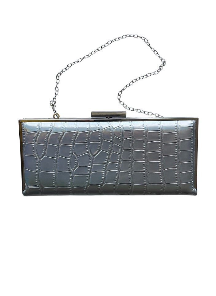 HGC's Rectangle Sling Bag Silver