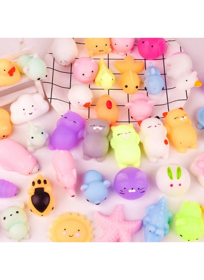 5 Pcs Kawaii Mochi Squishy Toys Squishies Animal Cat Panda Unicorn Mini Soft Squeeze Stress Relief Squishies Balls Toys Cute Birthday Party Favours Bags Gifts For Kids Adults, Multicolor