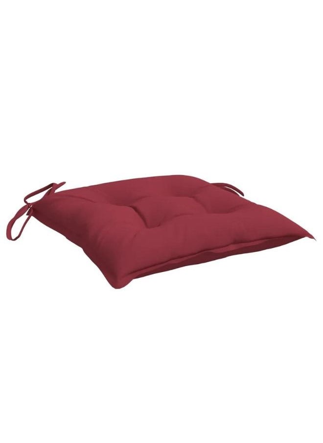 vidaXL Chair Cushions 2 pcs Wine Red 50x50x7 cm Oxford Fabric