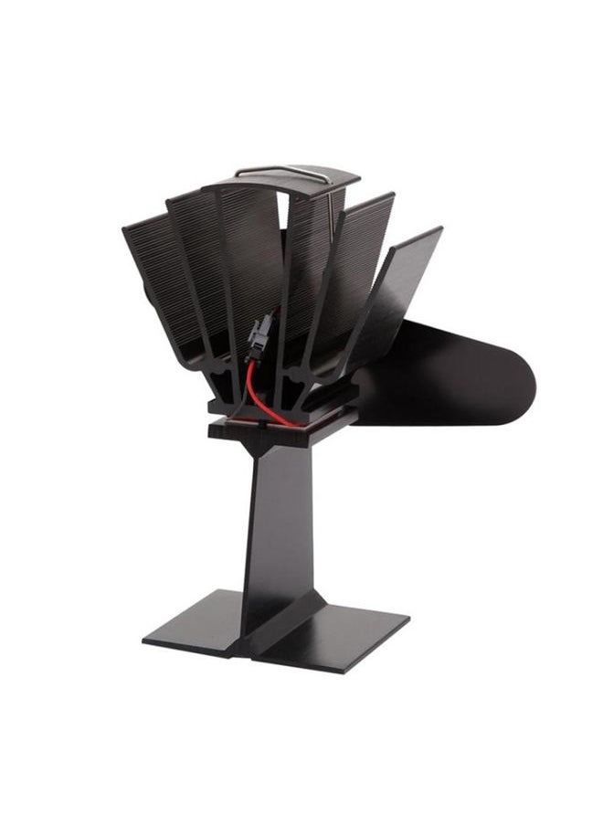 YL501 Eco-friendly Heat Powered Stove Fan for Wood / Gas / Pellet Stoves(Black)