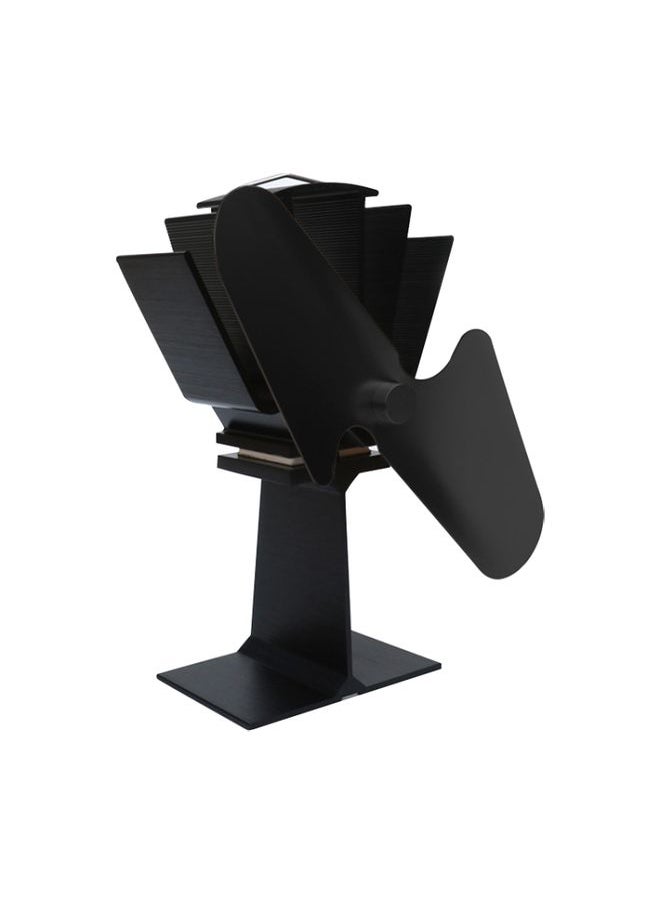 YL501 Eco-friendly Heat Powered Stove Fan for Wood / Gas / Pellet Stoves(Black)