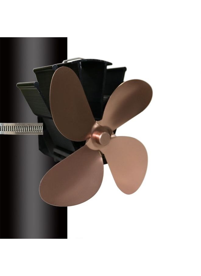 YL603 Thermodynamic Magnetless Wall Mounted Fireplace Fan(Bronze)