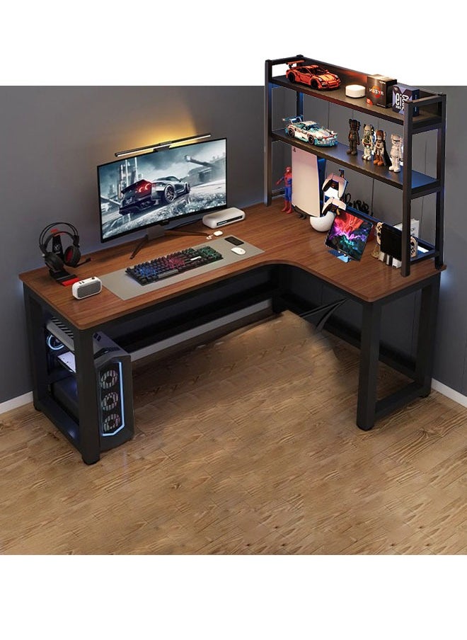 Computer and Multifunction Table Home Office Workstation with Sidestand 120X100 cm (Right Corner)