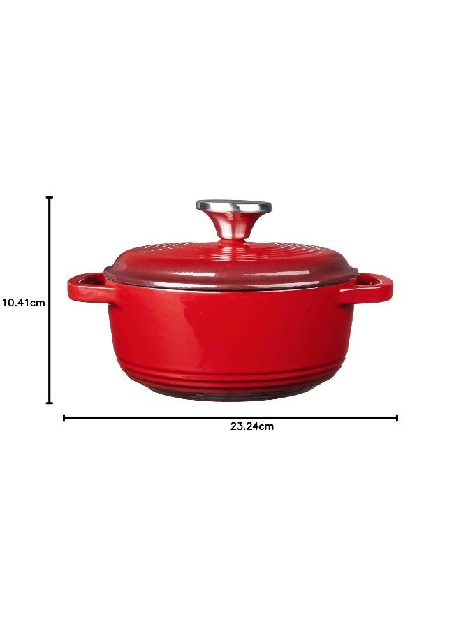 Enameled Dutch Oven 1.5 Qt Red EC1D43