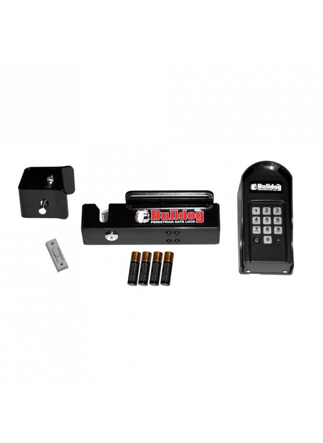 Mighty Mule Bulldog Pedestrian Gate Lock (FM145) Black