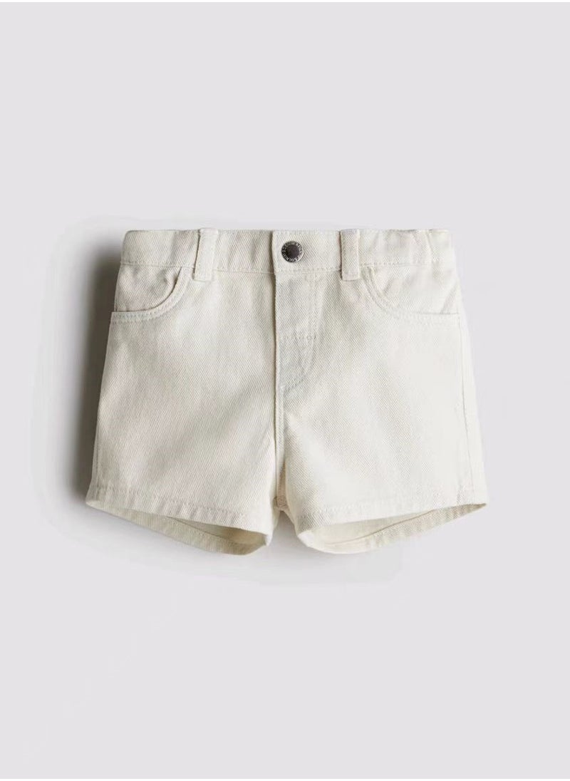 HM Children's Summer Cotton Casual Simple Elastic Waist Comfortable Casual Pants