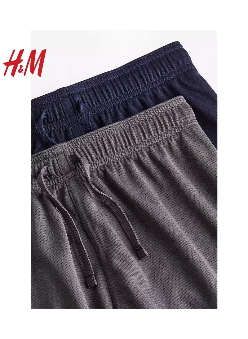 HM Children's Summer Cotton Casual Simple Elastic Waist Comfortable Casual Pants