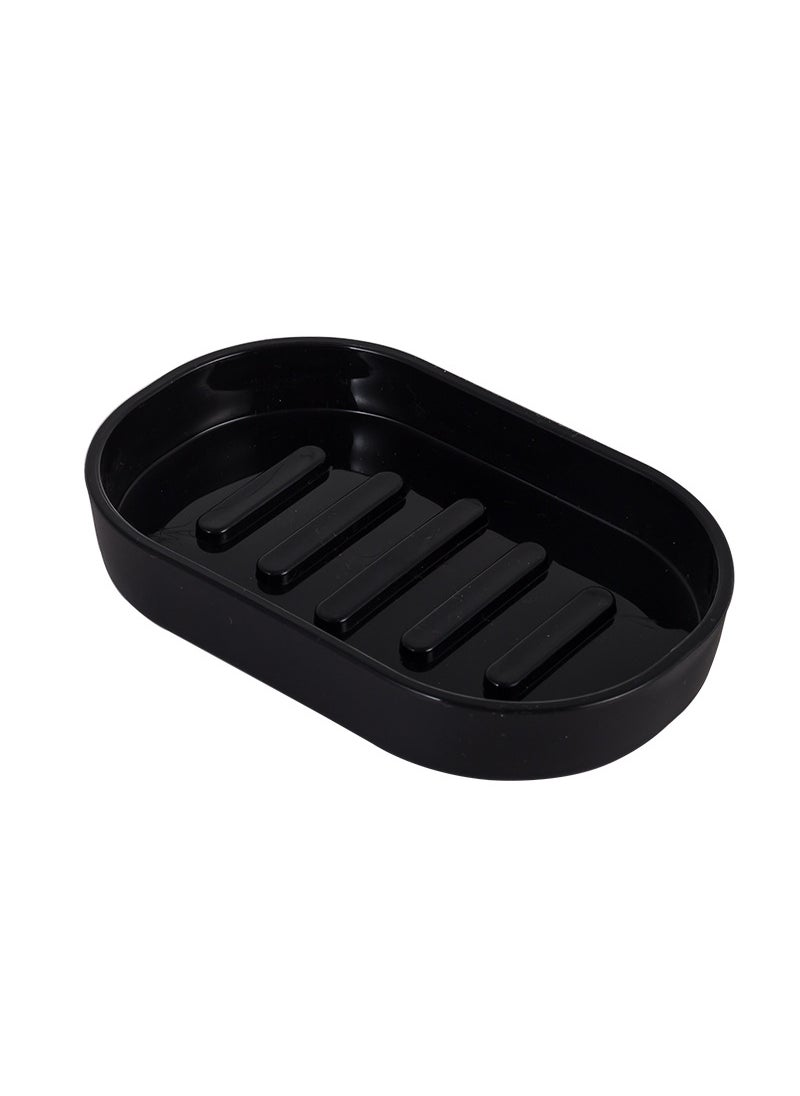 Hot Sale PP Bathroom Accessories Set soap box pure black