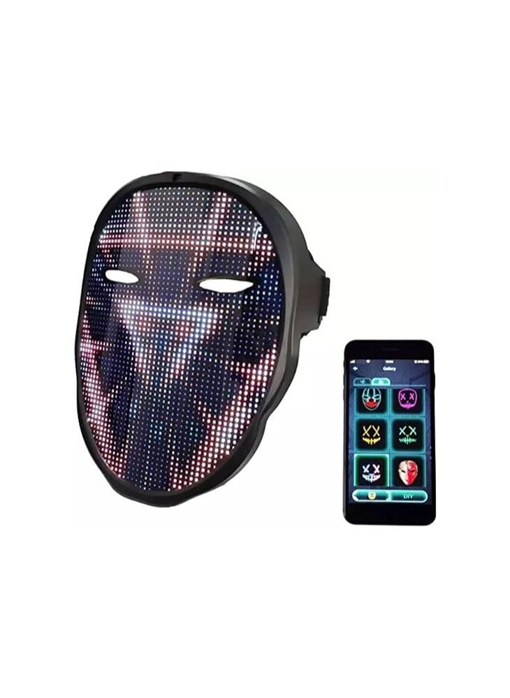 Digital LED Mask With Bluetooth APP Face Changing LED Display Mask