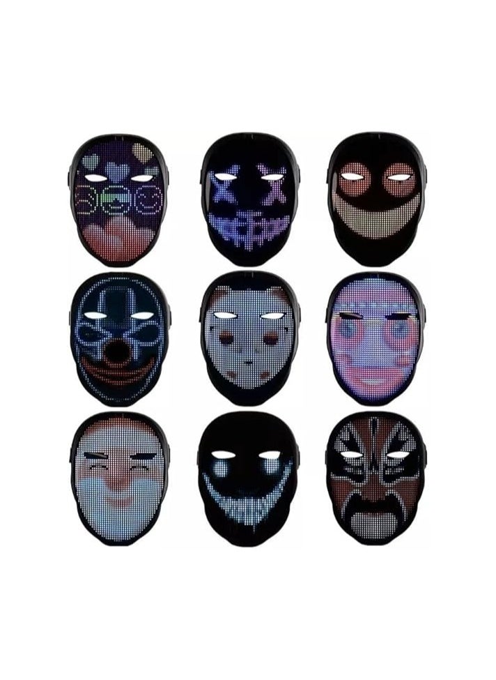 Digital LED Mask With Bluetooth APP Face Changing LED Display Mask