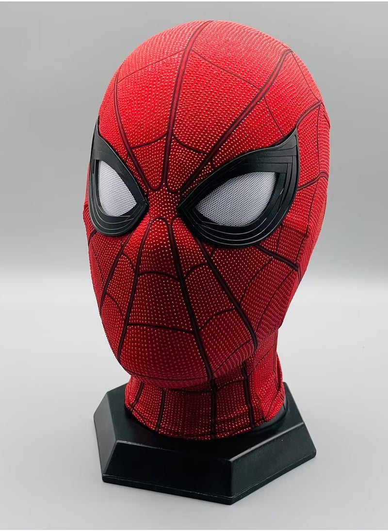 Spider-Man Mask Moving Eyes Cosplay Helmet Prop Remote Control Ring Toy Gift NEW-Multicolour