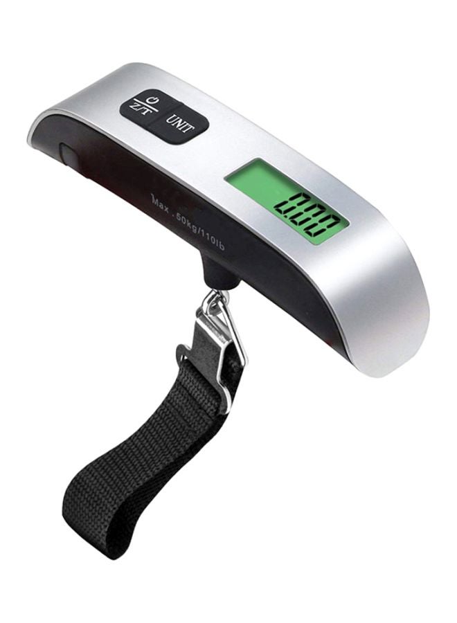 Portable Hanging Digital Scale Silver/Black