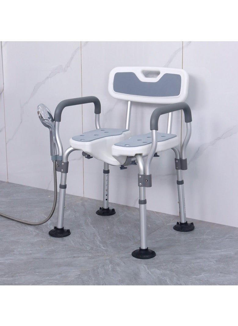 Professional Aluminum Shower Chairs For Disabled Non-Slip Bathtub Shower Chair Seat