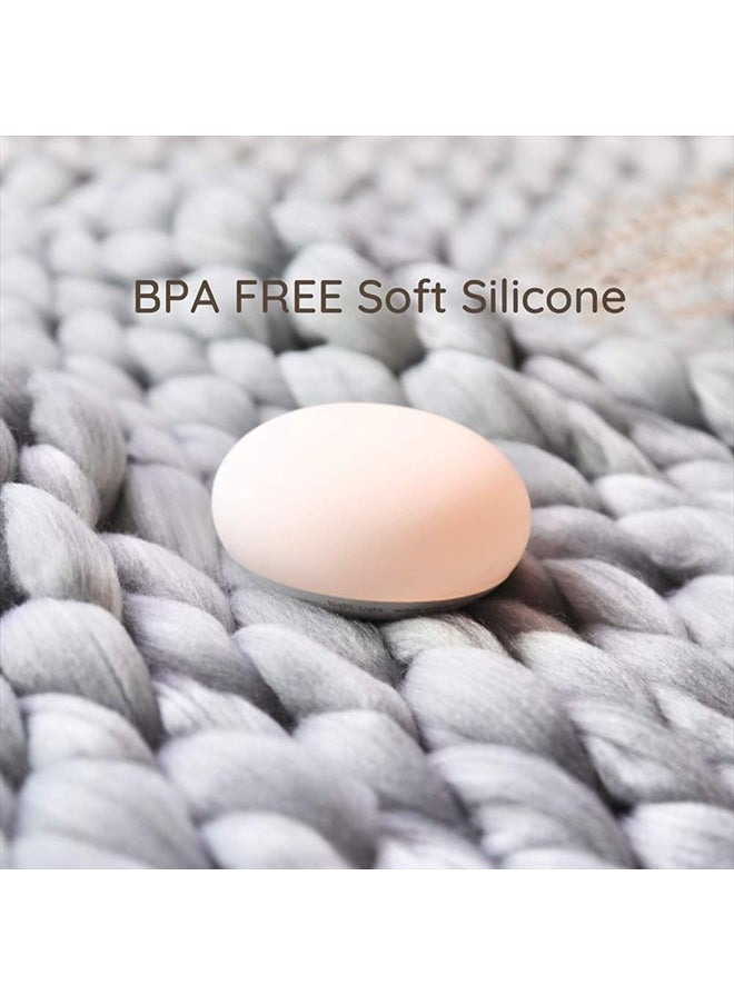 EASZZZ Baby Night Light, Nursery Night Lamp for Breastfeeding, Soft BPA Free Silicone Touch Night Lamp, Eye Caring, Easy Flip Design, Stepless Dimming, 1-Pack