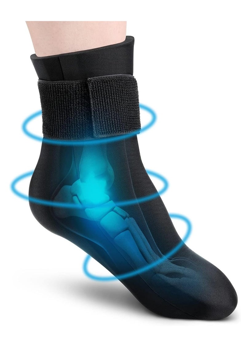 Reusable Gel Cold Therapy Sock for Hot Cold Therapy Ankle Foot Ice Pack Wrap for Injuries Instant Pain Relief for Achilles Tendonitis Plantar Fasciitis Foot Heel