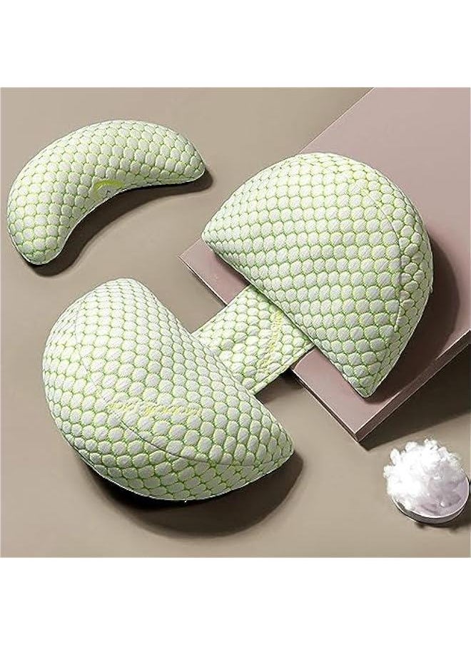 Pregnancy Pillow for Sleeping, Pregnancy Body Pillow for Pregnant Women Maternity Pillow Wedge, Detachable and Adjustable Double-Sided with Pillow Cover Support for Pregnancy Belly/Back Support