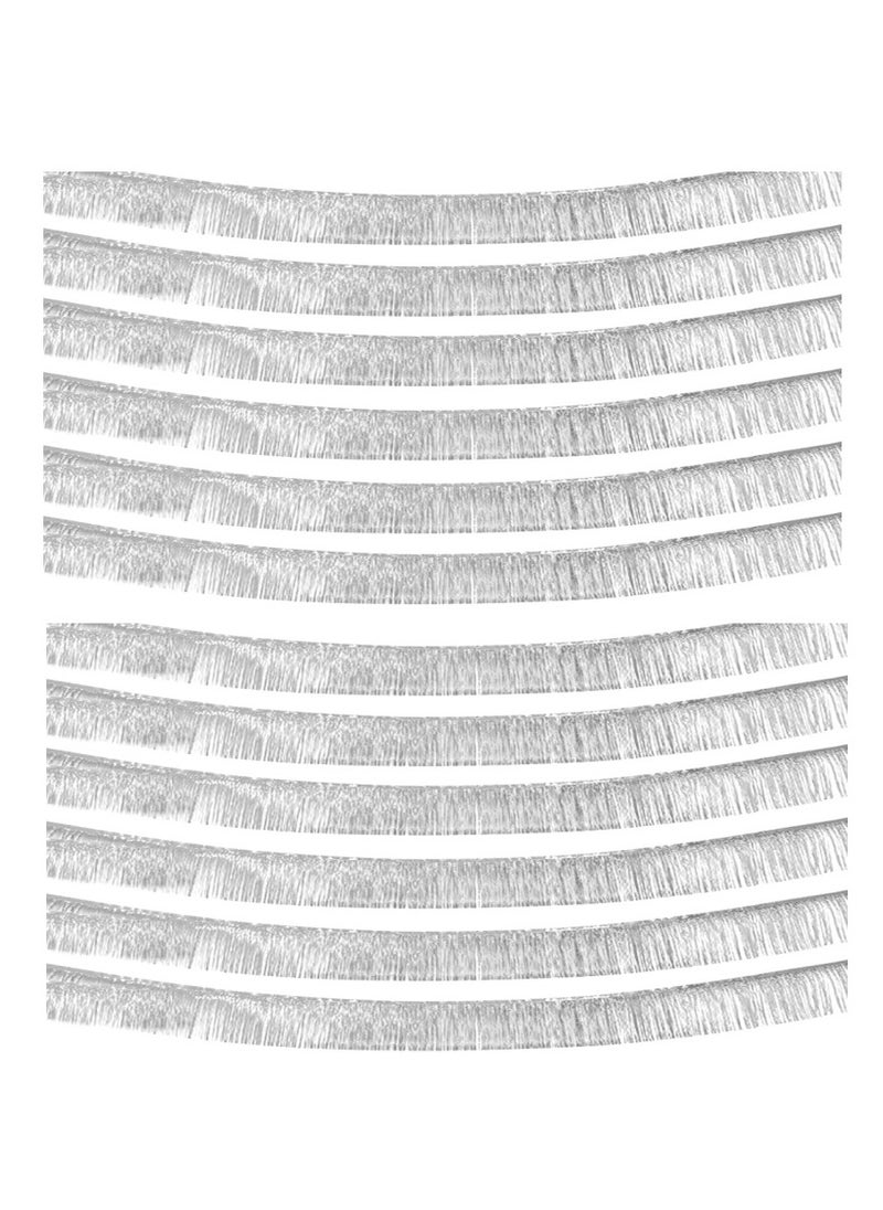 30x200cm Birthday Party Backdrop Decorations Shiny Fringe Curtains Banner - Set of 12