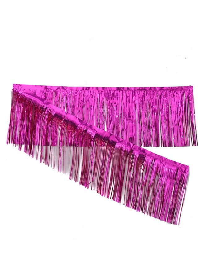 30x200cm Birthday Party Backdrop with Shiny Tassel Streamers - Set of 12 Banners