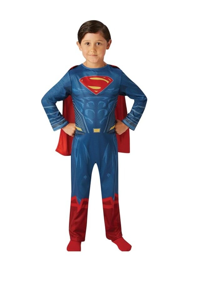 Official DC Justice League Superman Kids Costume, Super Hero Fancy Dress 7-8 886504