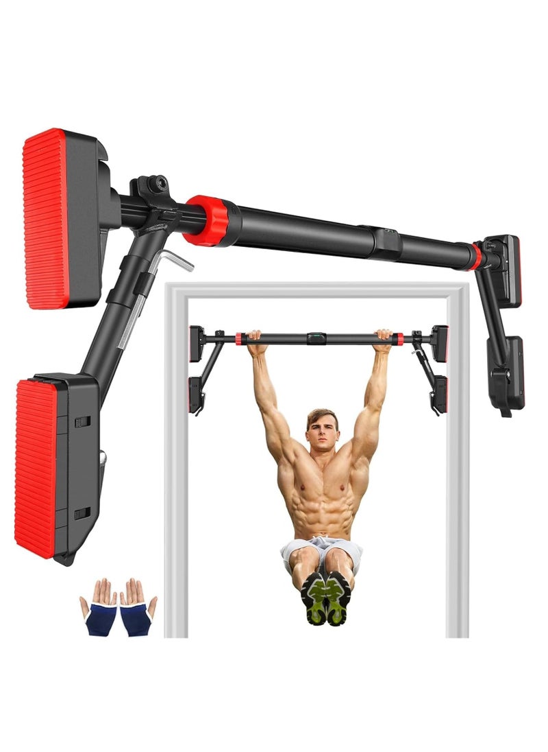 Pull Up Bar Doorway,Chin Up Bar Door Frame with Fixing Bracket,Adjustable Width 35.4