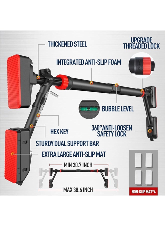 Pull Up Bar Doorway,Chin Up Bar Door Frame with Fixing Bracket,Adjustable Width 35.4