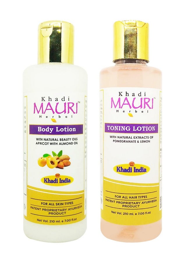 Khadi Mauri Body Lotion And Toning Lotion (420 Ml)