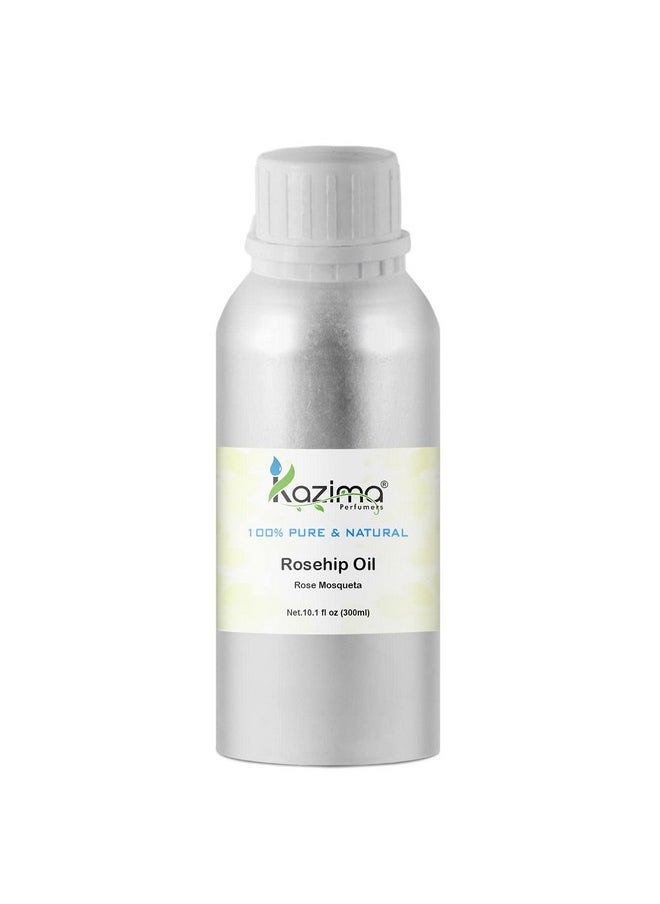Rosehip Cold Pressed Carrier Oil - 100% Pure Natural & Undiluted For Skin Care & Hair Care (300Ml)