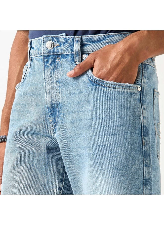 Lee Cooper Solid Jeans with Pockets