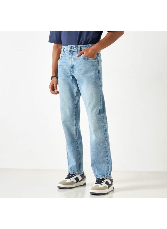 Lee Cooper Solid Jeans with Pockets