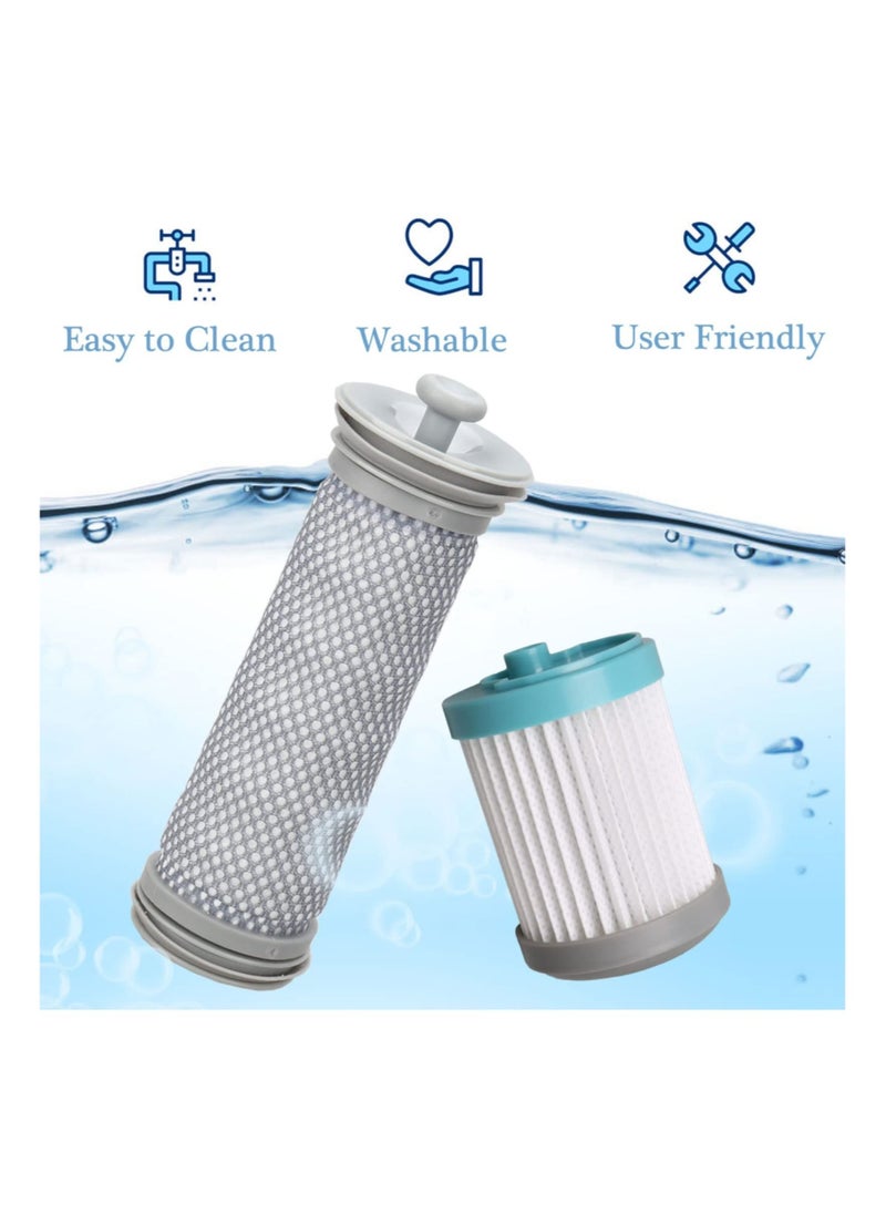 4 Pack Replacement Filter Kit Compatible with A10 Hero/Master, A11 Hero/Master Cordless Vacuum