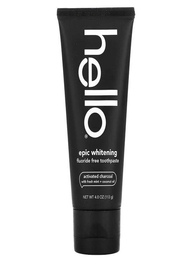 Epic Whitening Toothpaste With Activated Charcoal White 113grams