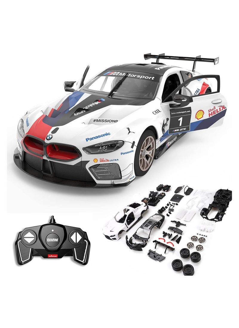 1/18 BMW M8 GTE RC Racing Car DIY Kits to Build for Kids