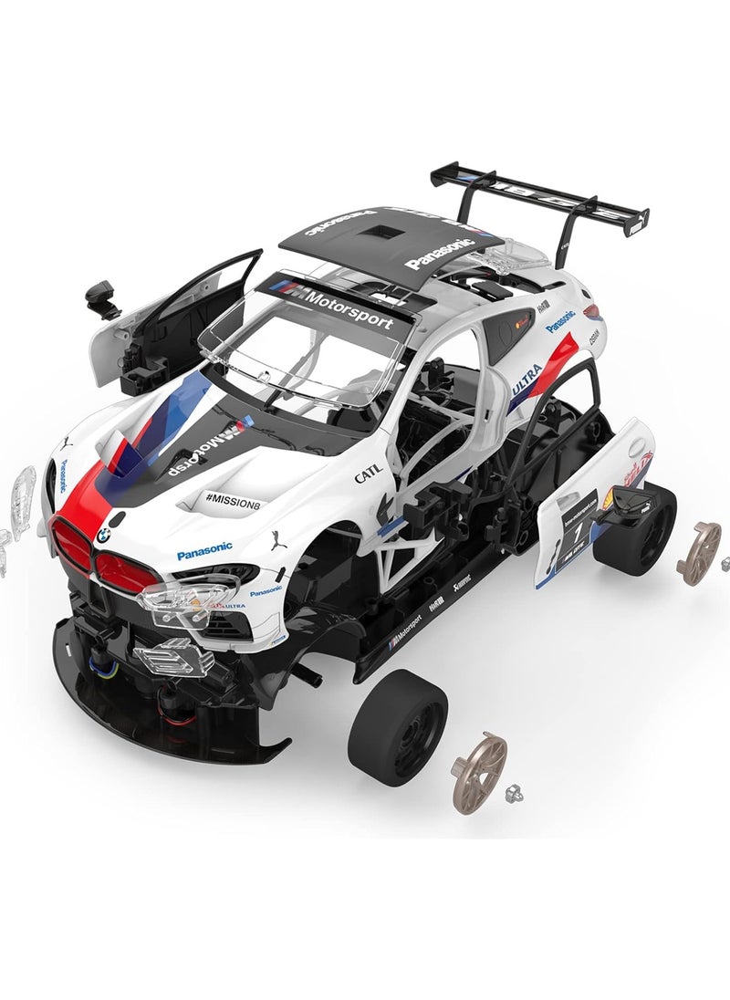 1/18 BMW M8 GTE RC Racing Car DIY Kits to Build for Kids