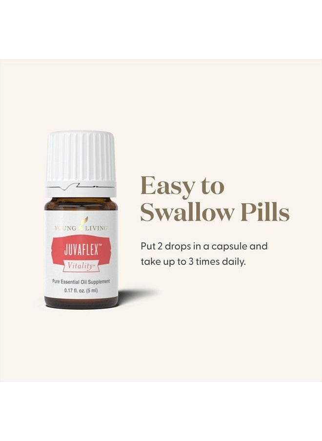 JuvaFlex Vitality Essential Oil Supplement - Healthy Lifestyle Regimen Support - 5 ml