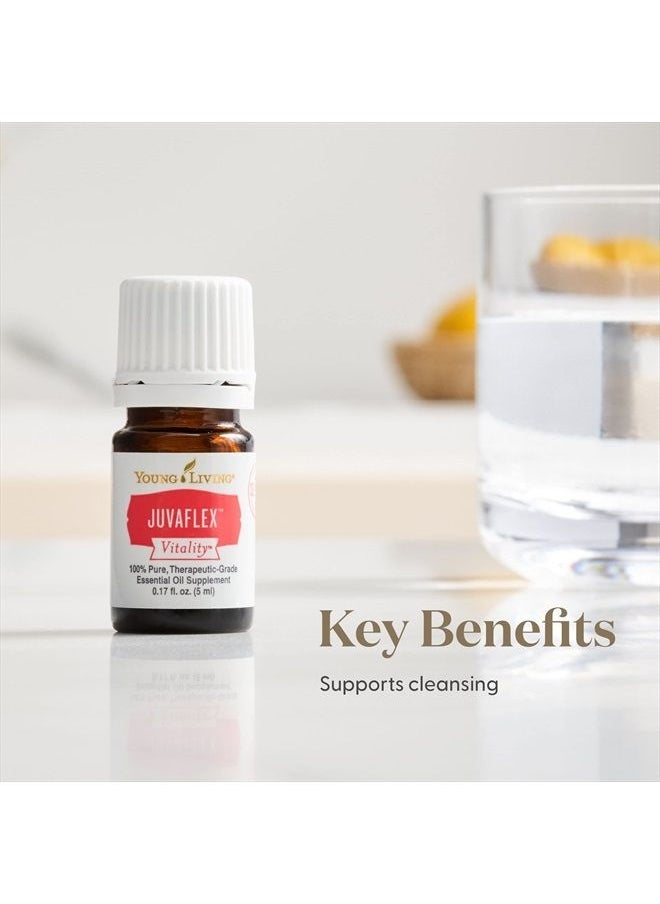 JuvaFlex Vitality Essential Oil Supplement - Healthy Lifestyle Regimen Support - 5 ml