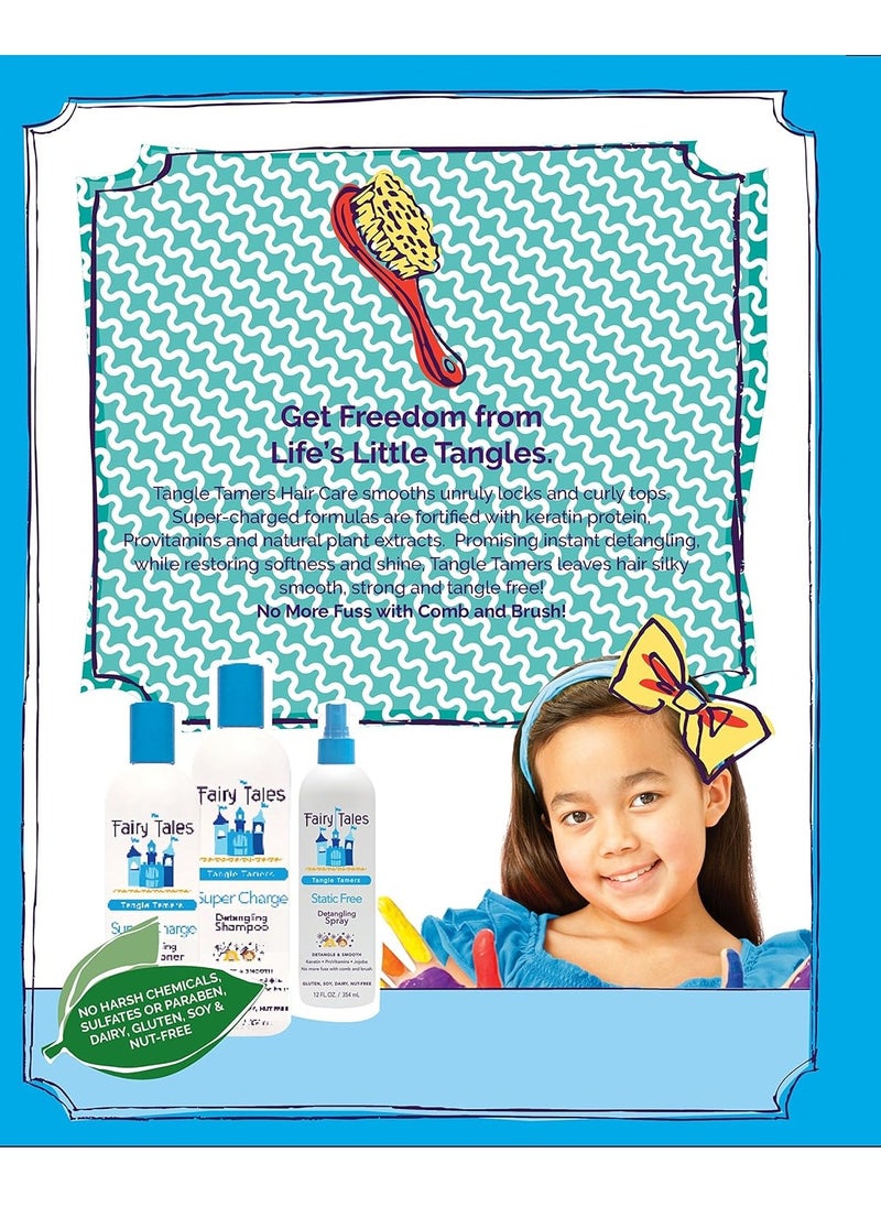 Fairy Tales Tangle Tamer Detangling Shampoo for Kids - Ultra Moisturizing and Anti Frizz Protection - Paraben Free, Sulfate Free - 12 Oz