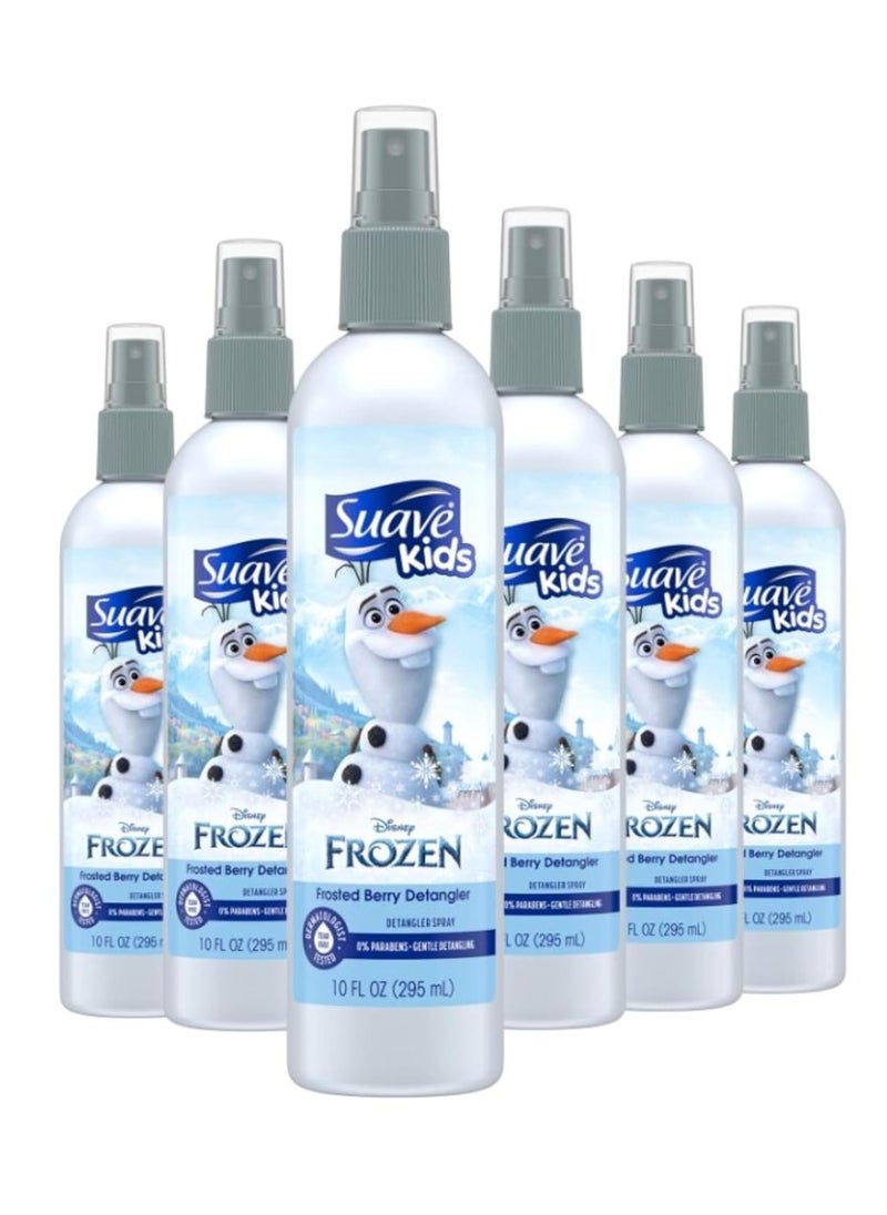 Suave Kids Disney Frozen Detangler Spray Anna Sparkle Berry 10 Ounce (Pack of 6)