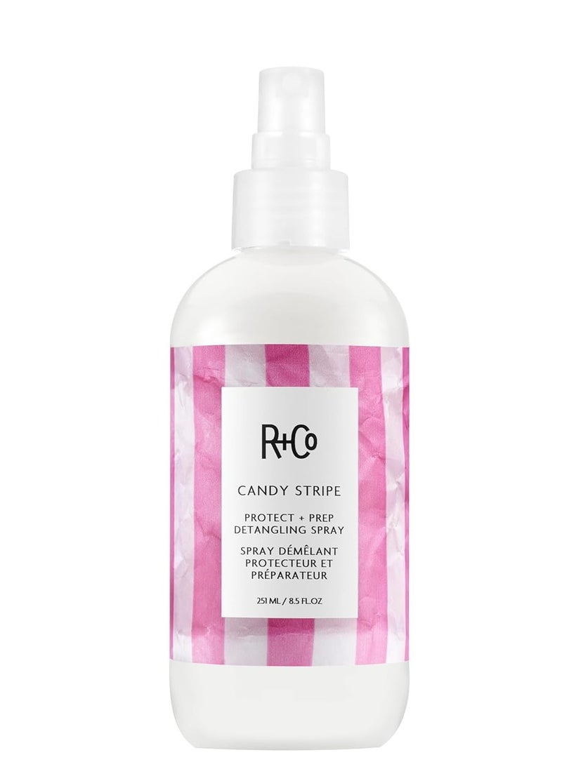 R+Co Candy Stripe Protect + Prep Detangling Spray