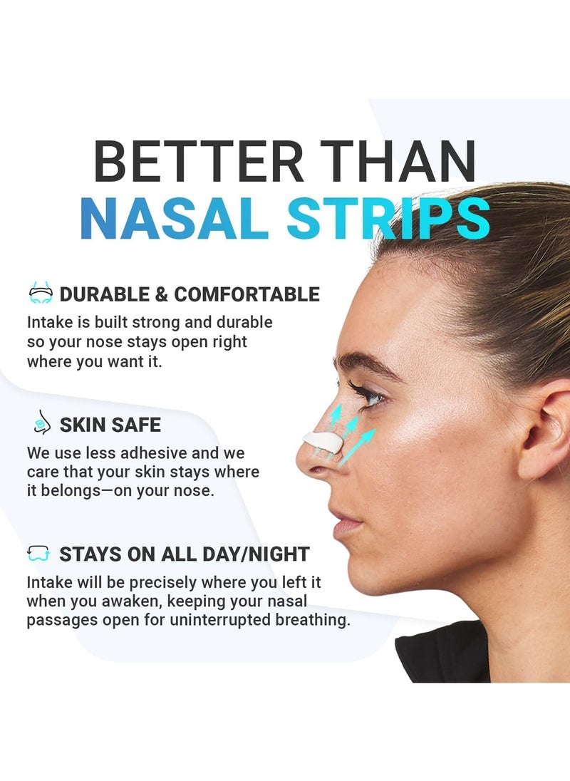 reathing Nasal Strip Starter Kit 15 Count - Boost Oxygen Intake, Reduce Snoring, Improve Sleep Quality - No Medicine or Chemicals, Sweat Resistant, Skin Safe Nasal Strips, White Arc