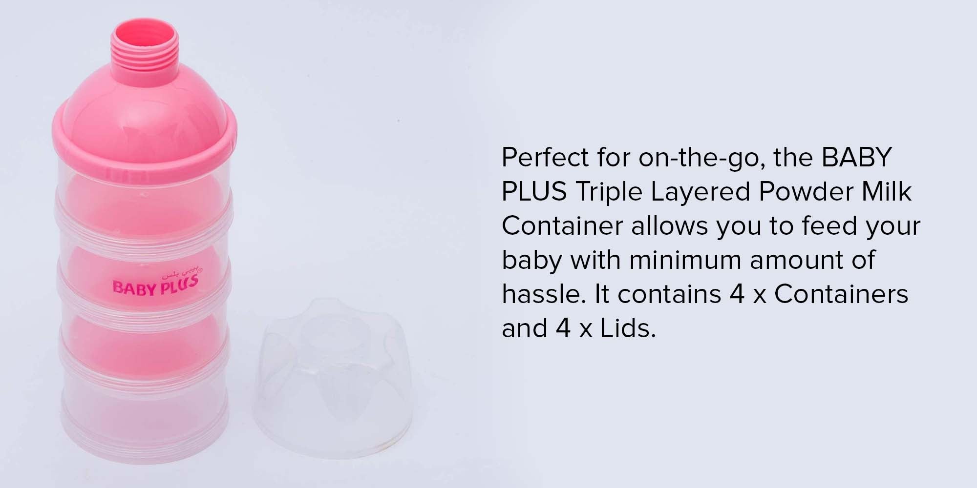 Triple Layered Portable Baby Food Milk Powder Box Bottle Storage Container