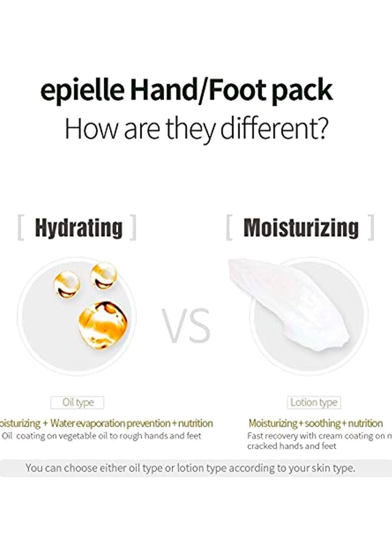 Epielle Moisturizing Hand & Foot Masks (Glove & Socks 12pk) for Dry Hand, Dry & Cracked Heel Spa Masks Sunflower Seed Oil + Avocado Oil + Vitamin E,Mothers Day Gifts