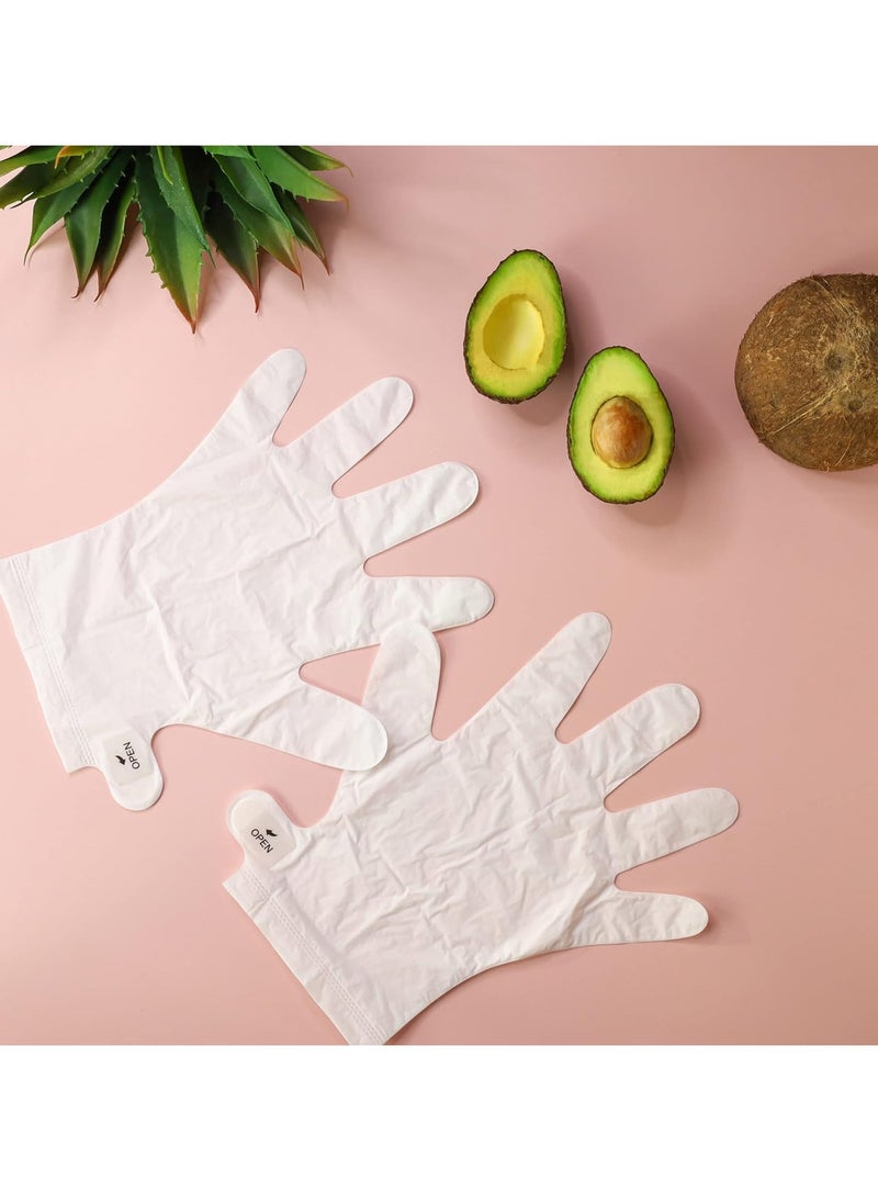 W7 Moisturizing Hand Mask Treatment - At Home Intense Hydration Glove Set - 2 Pairs - With Shea Butter, Vitamin E & Coconut Oil