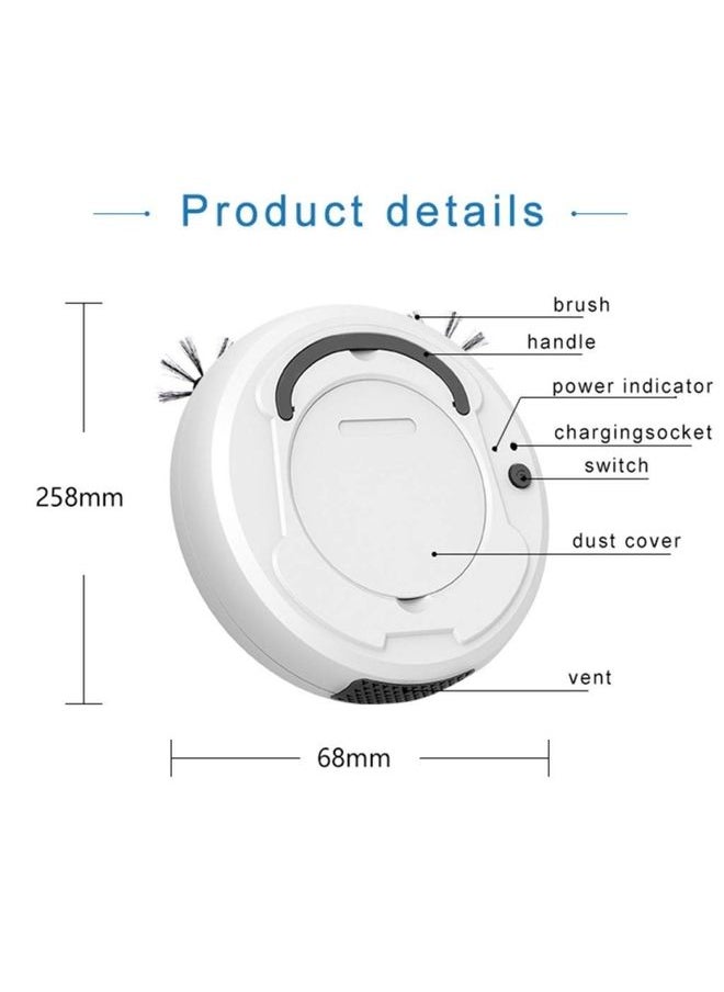 3-in-1 1800pa Smart Cleaning Robot Rechargeable Auto Robotic Vacuum Dry Wet Mopping Cleaner(Gray)