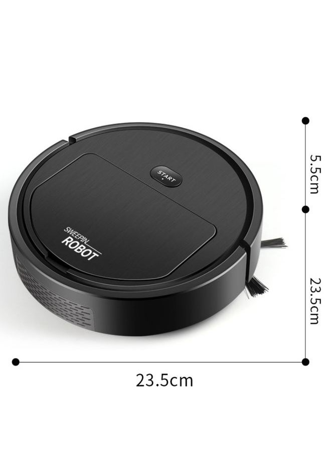 Household Automatic Smart Charging Sweeping Robot, Specification: 3 in 1（Black）