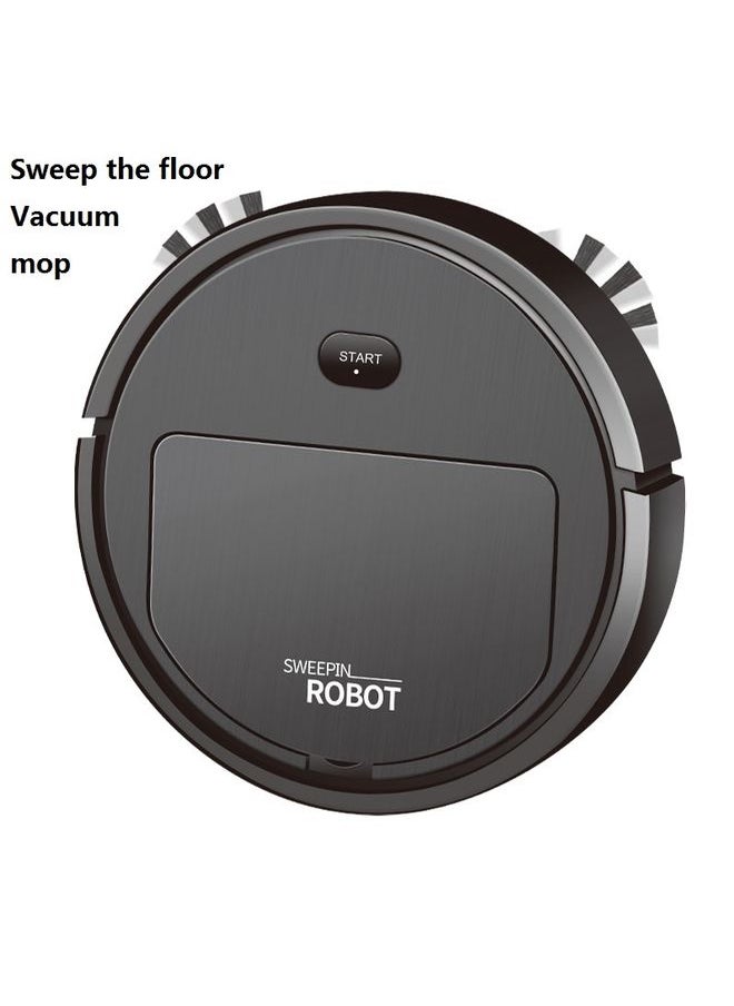 Household Automatic Smart Charging Sweeping Robot, Specification: 3 in 1（Black）