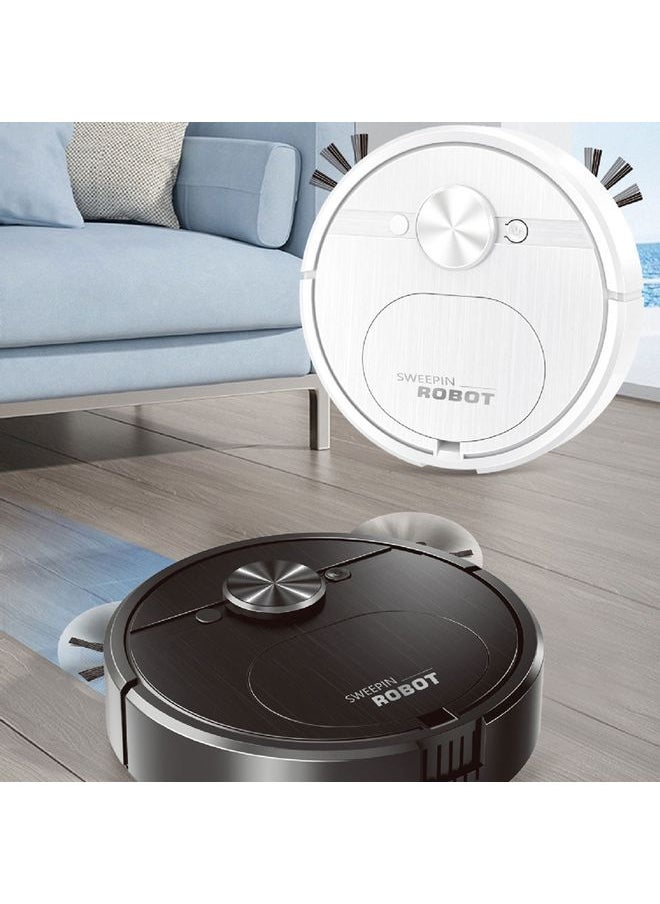 Automatic Smart Sweeping Robot Rechargeable Home 3 In 1 Floor Cleaner(Black)